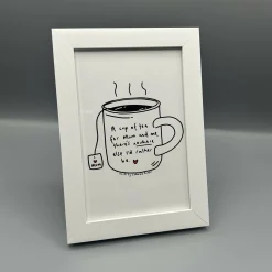 A Cup of Tea for Mum and Me A6 framed Poem