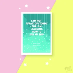 A4 Powerful Words Illustration Print