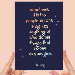 A4 Powerful Words Illustration Print