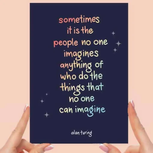 A4 Powerful Words Illustration Print