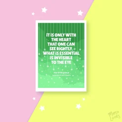 A4 Powerful Words Illustration Print