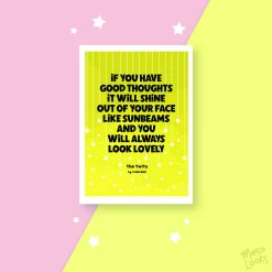 A4 Powerful Words Illustration Print