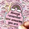 Always Remember How Amazing You Are Glitter Sticker