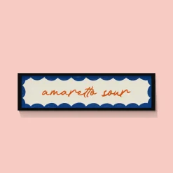 Amaretto Sour Framed Cocktail Print