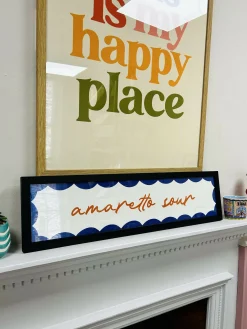 Amaretto Sour Framed Cocktail Print