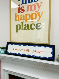 Amaretto Sour Framed Cocktail Print