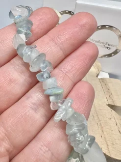 Aquamarine Chip Bracelet