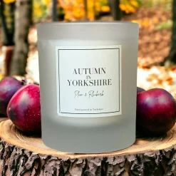 Autumn in Yorkshire Plum & Rhubarb Candle - 150g | Art & Soul