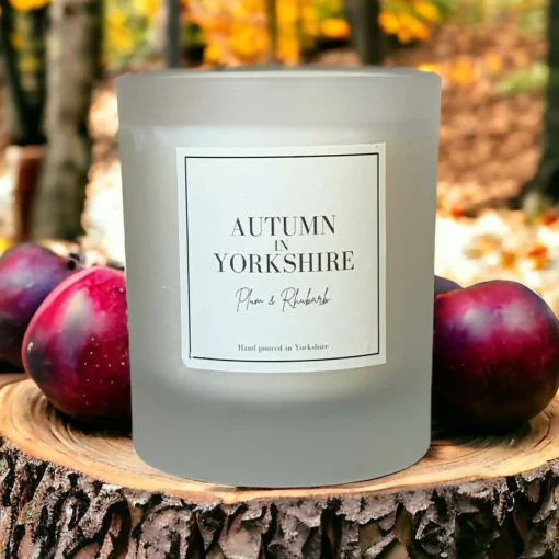 Autumn in Yorkshire Plum & Rhubarb Candle - 150g | Art & Soul