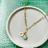 Aventurine & Northern Star Paperchain Necklace