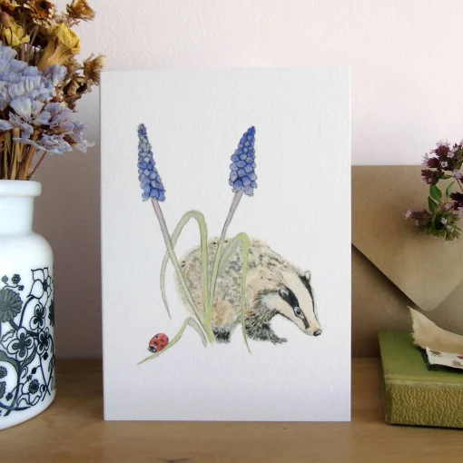 Badger and Ladybird Card