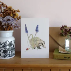 Badger and Ladybird Card