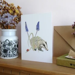 Badger and Ladybird Card