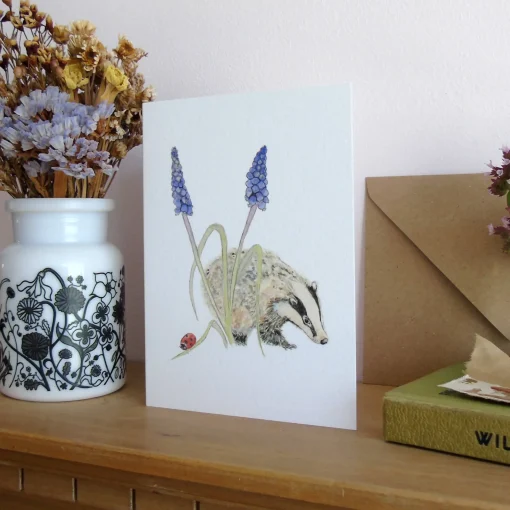 Badger and Ladybird Card