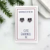 Badger Stud Earrings