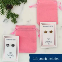 Badger Stud Earrings