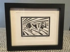 Basset Hound With Mottled Markings