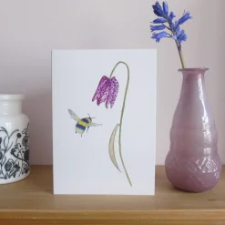 Bee and Flower Card