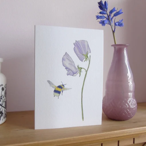 Bee and Flower Card