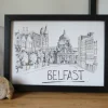 Belfast Skyline Art Print