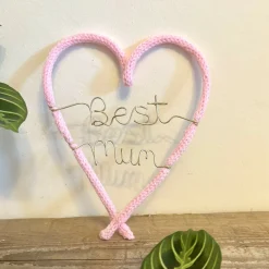 Best Mum Heart Shaped Decoration