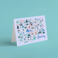 Beverley Map Greeting Card | Art & Soul