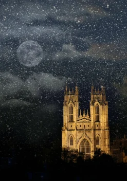 Beverley Minster in the Snow in Colour