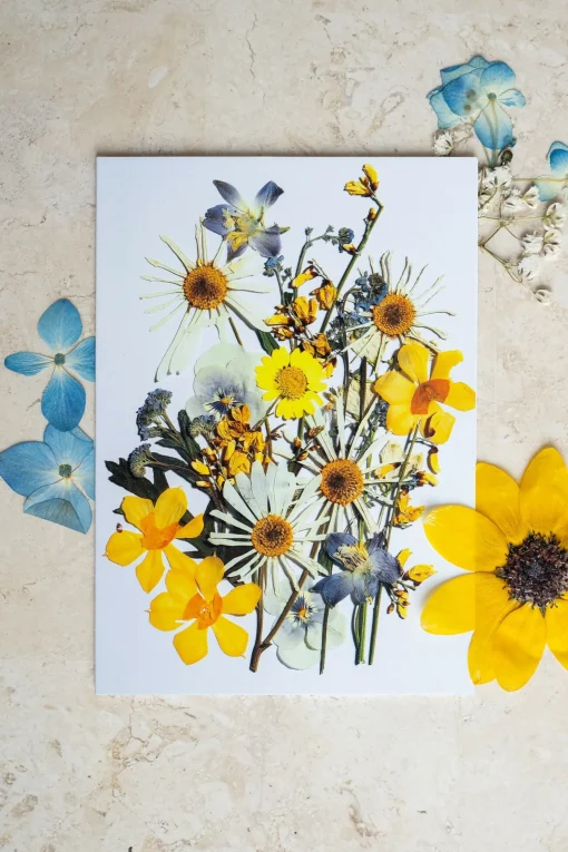 Birth Flower Greetings Card January - June