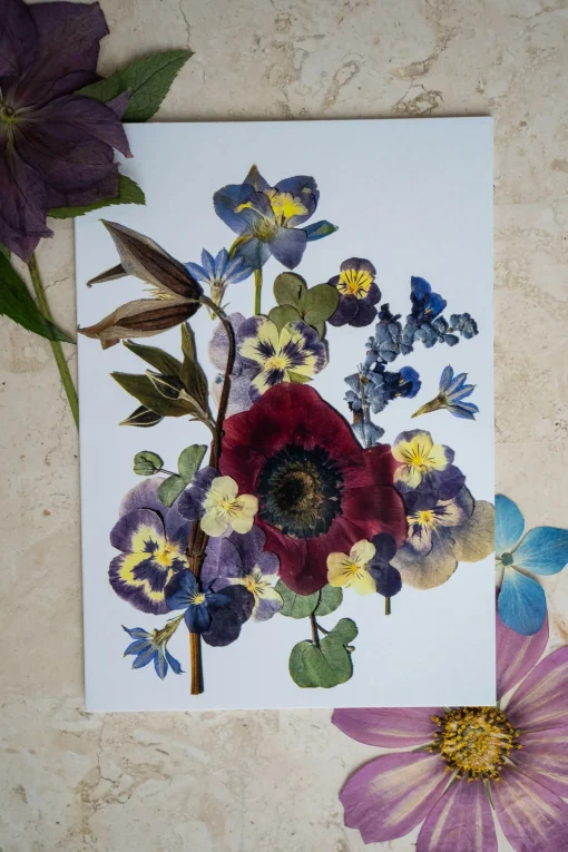 Birth Flower Greetings Card January - June