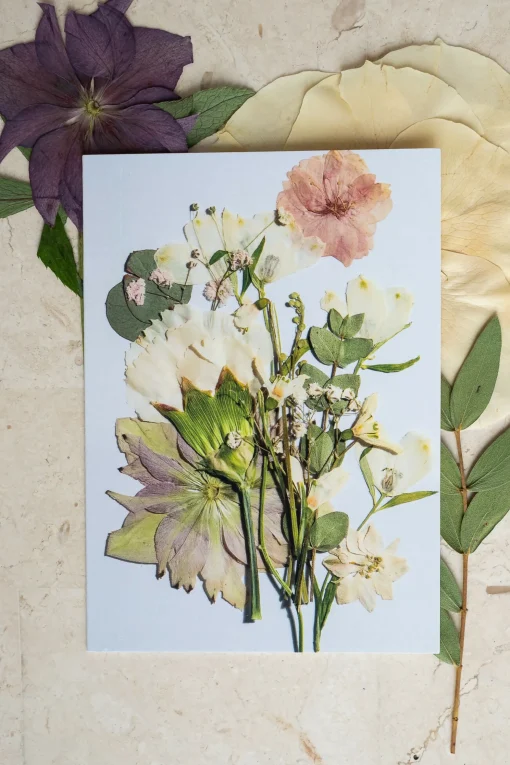 Birth Flower Greetings Card January - June