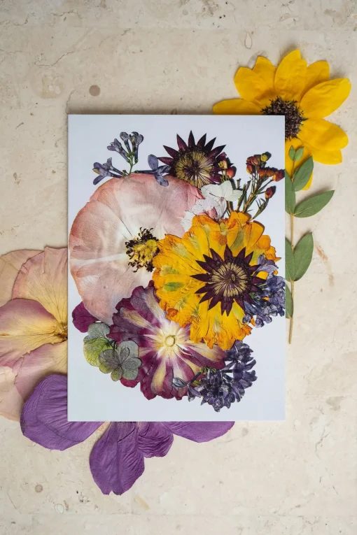 Birth Flower Greetings Card January - June