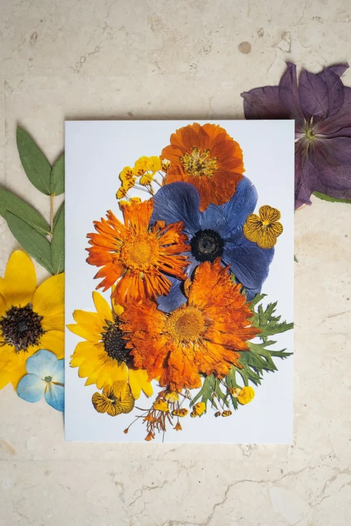 Birth Flower Greetings Card January - June