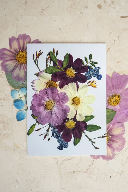 Birth Flower Greetings Card January - June