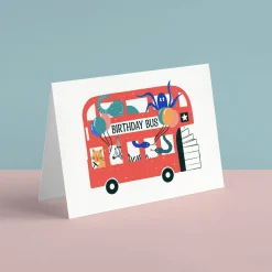 Birthday Bus Card | Unique Artwork for Special Celebrations | Art & Soul