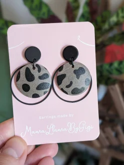 Black Cheetah - Classic Earrings