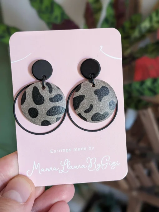 Black Cheetah - Classic Earrings