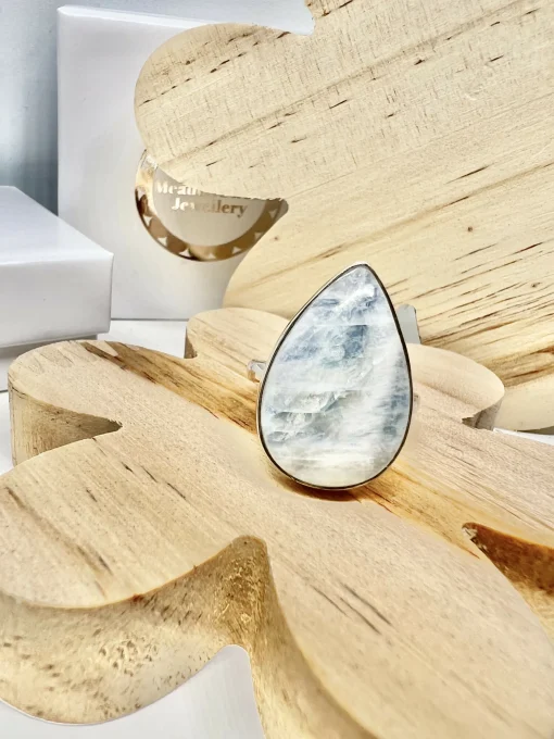 Blue Moonstone Ring Size S
