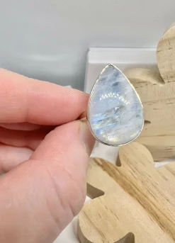 Blue Moonstone Ring Size S