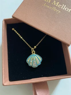 Blue Shell Necklace
