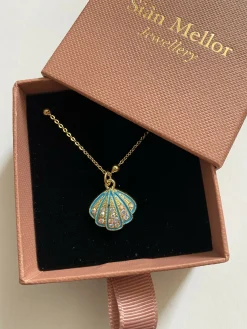 Blue Shell Necklace