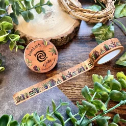 Bookish Washi Tape | Rustic Brown Book Design | Art & Soul