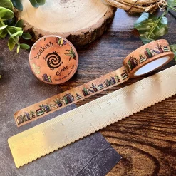 Bookish Washi Tape | Rustic Brown Book Design | Art & Soul