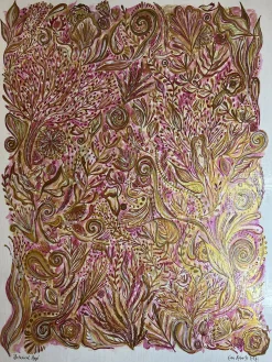 Botanical Haze - Original Artwork on Wooden Panel