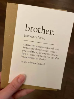 Brother Definition Card