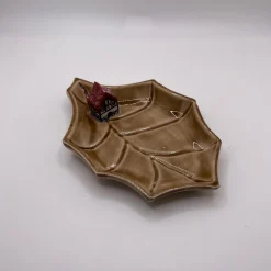 Brown Leaf with House