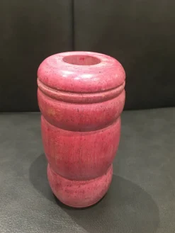 Bud Vase (pink with heart motif)