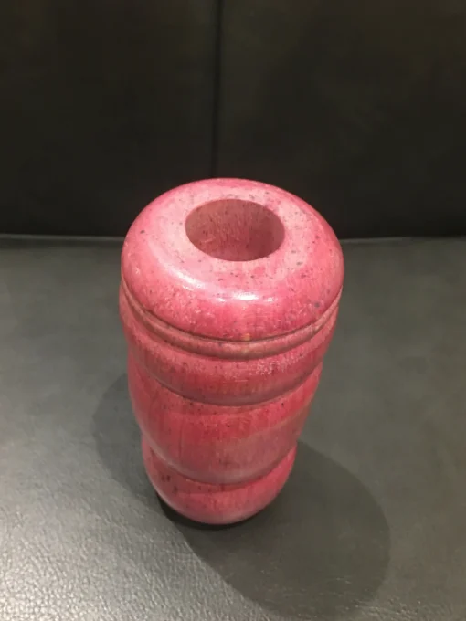 Bud Vase (pink with heart motif)