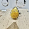 Bumblebee Jasper Ring Size P 1/2