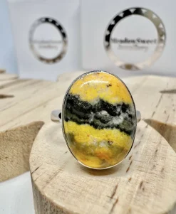 Bumblebee Jasper Ring Size N
