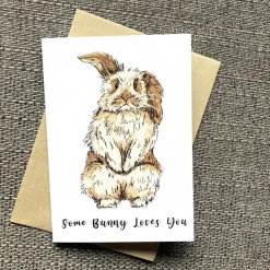 Bunny Valentine's Day Card